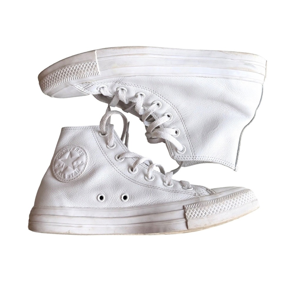 Converse Chuck Taylor High Top IT406 White Leather Sneakers Mens 5 Womens 7